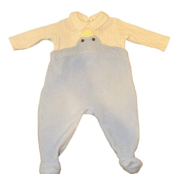 Sesame Street Blue/White/Yellow Duck Bodysuit One-Piece 3-6M - Picture 1 of 5